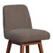Armen Living Amalie Swivel Counter Stool in Brown Oak Wood Finish with Taupe Boucle Fabric 840254332034 - alternate 3